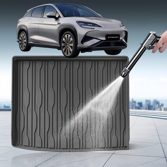Trunk Rubber Floor Mat & Seat Back Protector for BYD Sealion 7 - NICE EVS