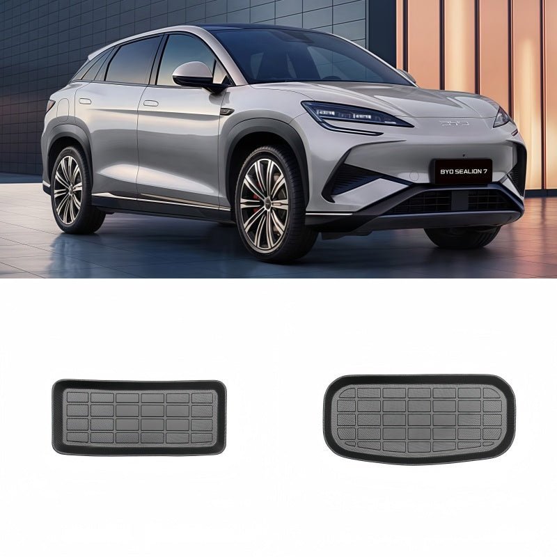 Trunk Rubber Floor Mat & Seat Back Protector for BYD Sealion 7 - NICE EVS