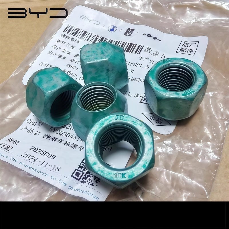 Wheel Bolt & Wheel Bolt Caps for BYD (5 pcs) - NICE EVS