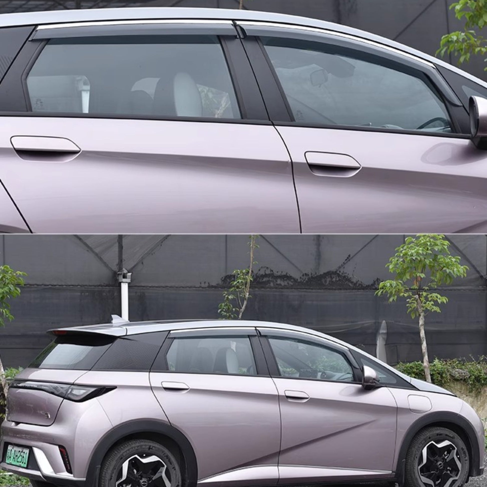 Window Visor For BYD Dolphin Car Accessories Rain Guard Deflector (Four Pieces) - NICE EVS