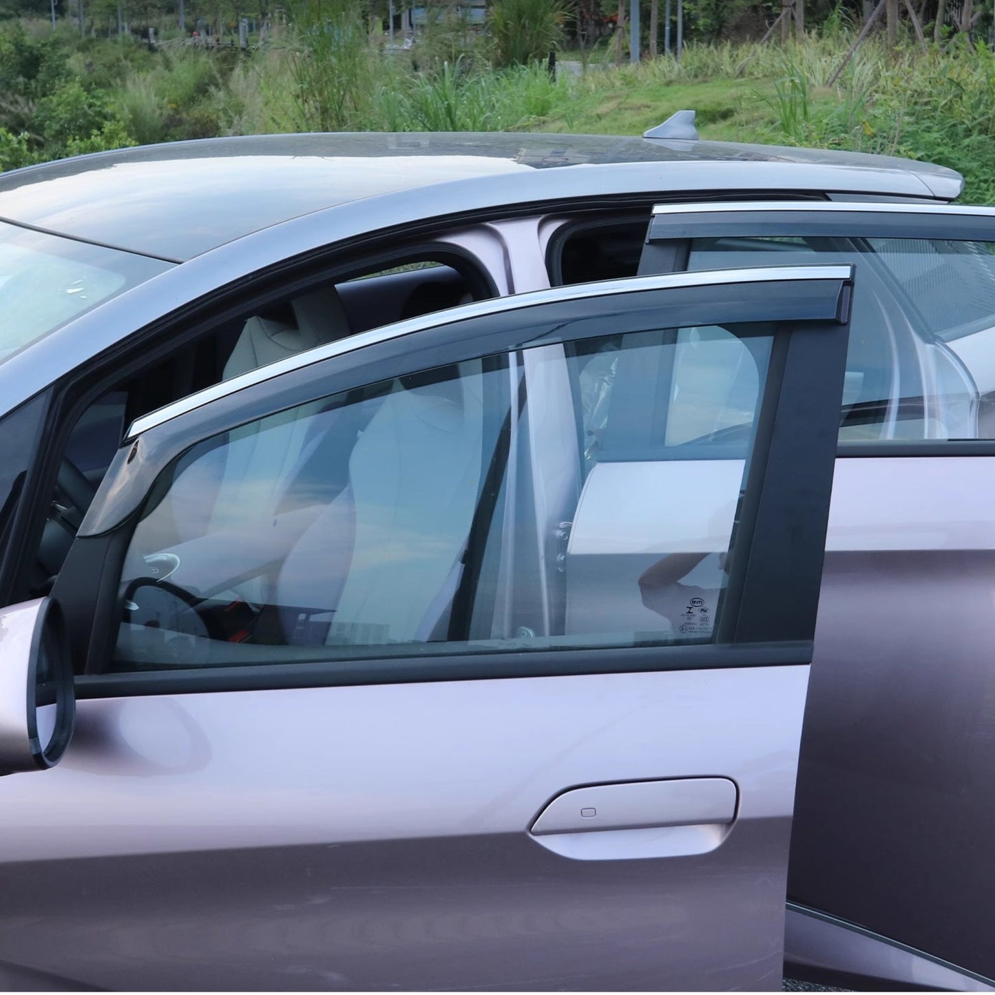 Window Visor For BYD Dolphin Car Accessories Rain Guard Deflector (Four Pieces) - NICE EVS