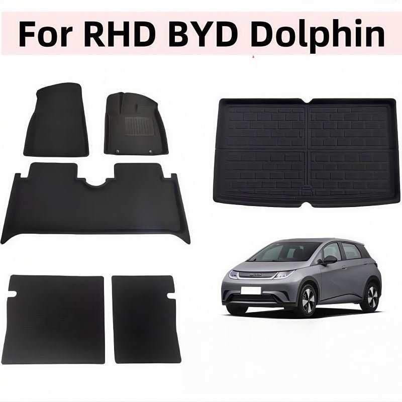 XPE Floor Mats & Trunk Mats for BYD Dolphin RHD - NICE EVS