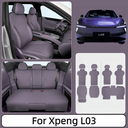 Full Set Leather Breathable Seat Covers for Xpeng L03