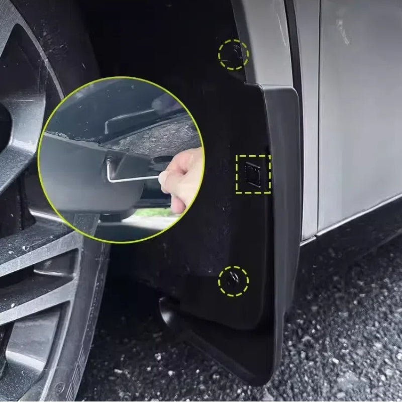 XPeng Mud Guards for G6/G9/P7 | No - Drill Splash Guards (Set of 4) - NICE EVS