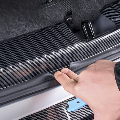 Carbon Fiber Trunk Door Sill Protector Scuff Plate for 2026 Xpeng P7+