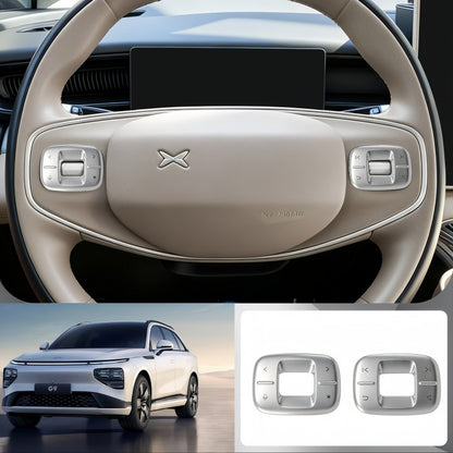 Steering Wheel Button Metal Cover for Xpeng G6/G9/P7+/X9/L03