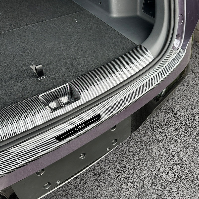 Carbon Fiber Style Trunk Sill Protector for Xpeng L03