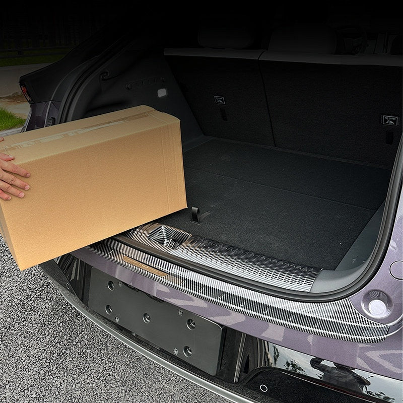 Carbon Fiber Style Trunk Sill Protector for Xpeng L03