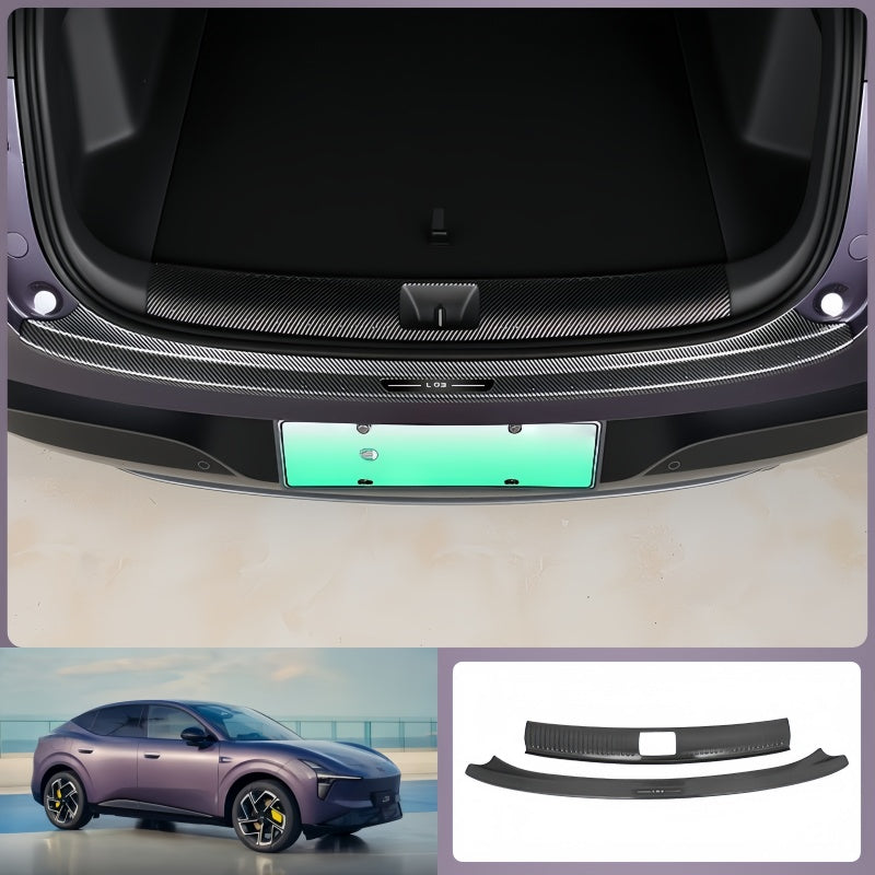 Carbon Fiber Style Trunk Sill Protector for Xpeng L03