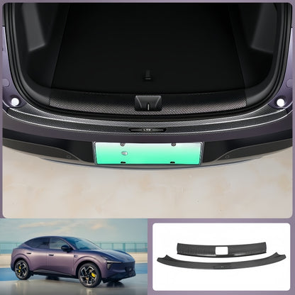 Carbon Fiber Style Trunk Sill Protector for Xpeng L03