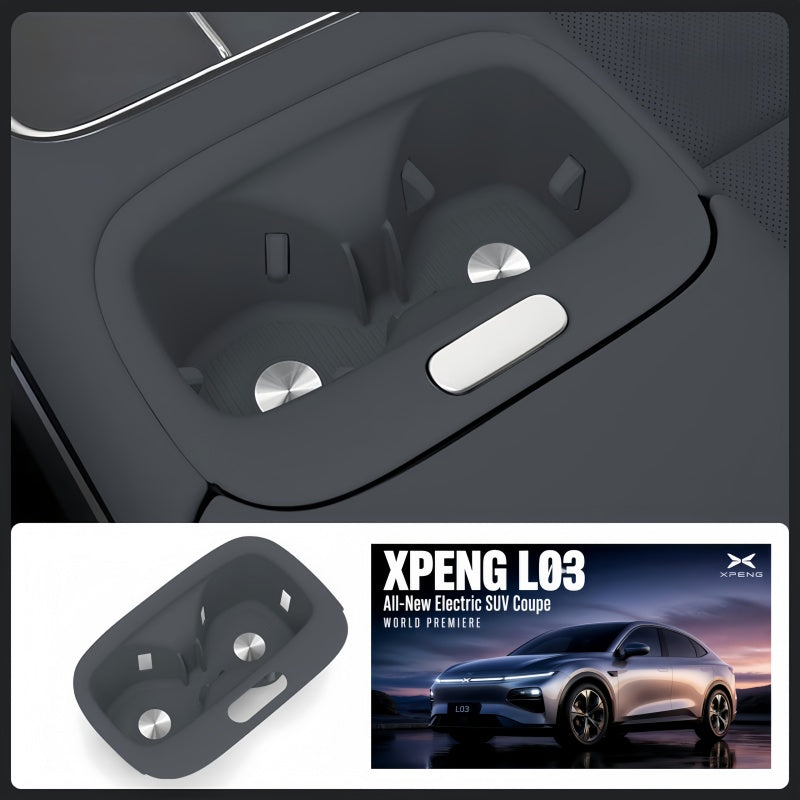 Center Console Cup Holder Silicone Insert for Xpeng L03