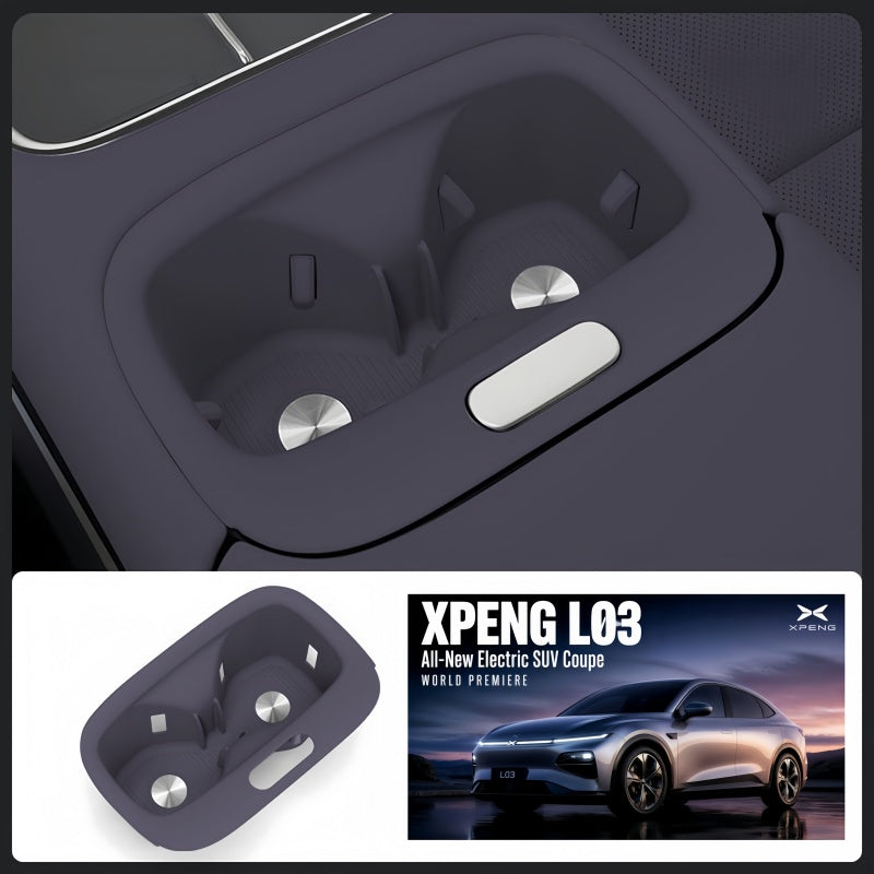 Center Console Cup Holder Silicone Insert for Xpeng L03
