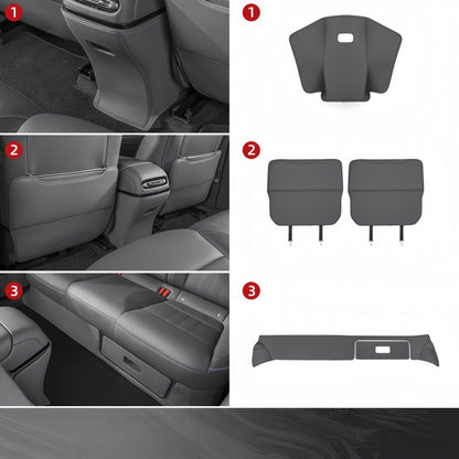 Seat Back Anti‑Kick Mats for Xpeng L03
