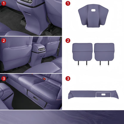 Seat Back Anti‑Kick Mats for Xpeng L03