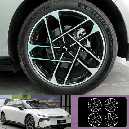 20‑Inch Wheel Blackout Vinyl Stickers for 2026 Xpeng P7+