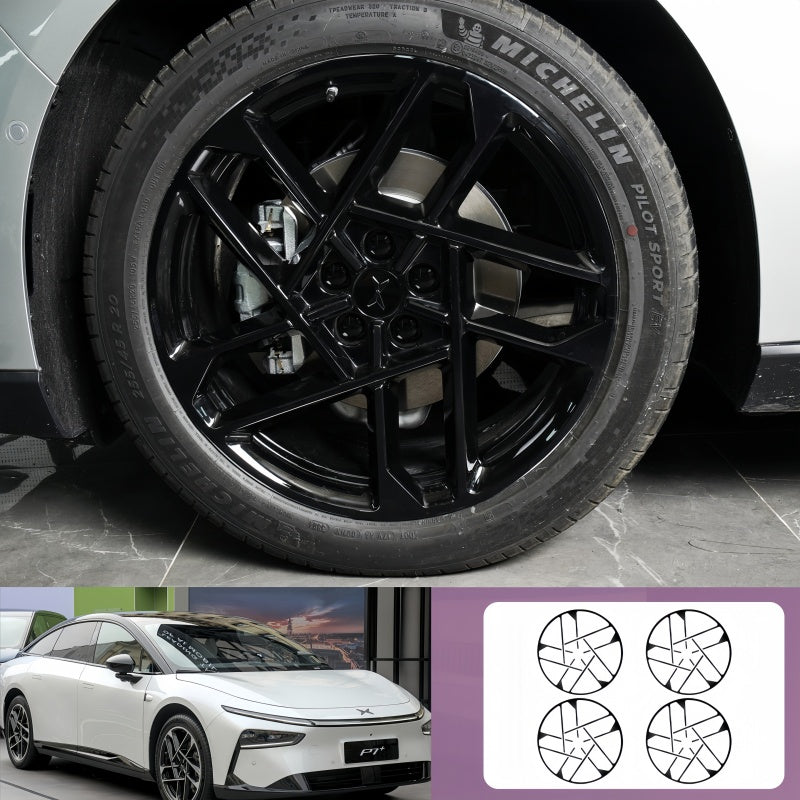 20‑Inch Wheel Blackout Vinyl Stickers for 2026 Xpeng P7+