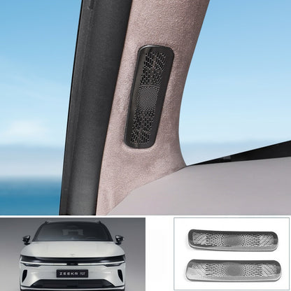 Stainless Steel A‑Pillar Air Vent Cover for Zeekr 7GT