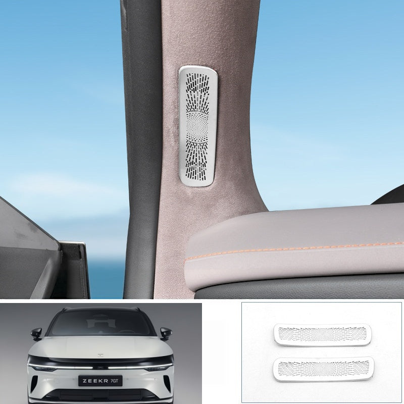 Stainless Steel A‑Pillar Air Vent Cover for Zeekr 7GT