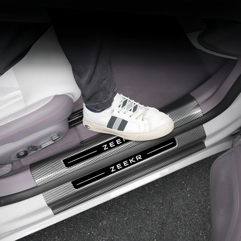 ABS Carbon‑Fiber Door Sill Protector Trim for Zeekr 7GT