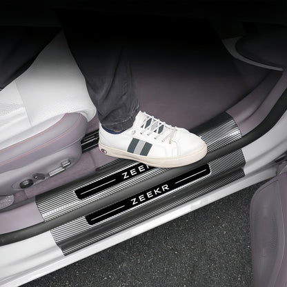 ABS Carbon‑Fiber Door Sill Protector Trim for Zeekr 7GT