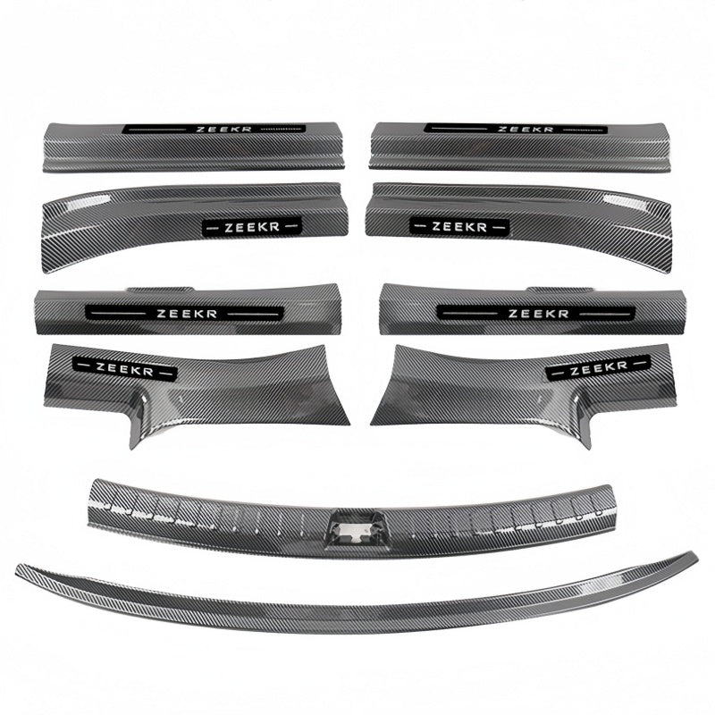 ABS Carbon‑Fiber Door Sill Protector Trim for Zeekr 7GT