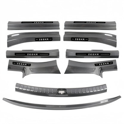ABS Carbon‑Fiber Door Sill Protector Trim for Zeekr 7GT