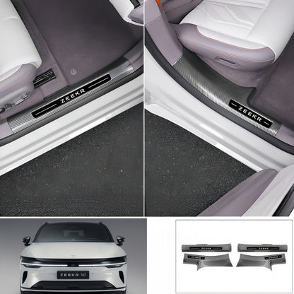 ABS Carbon‑Fiber Door Sill Protector Trim for Zeekr 7GT