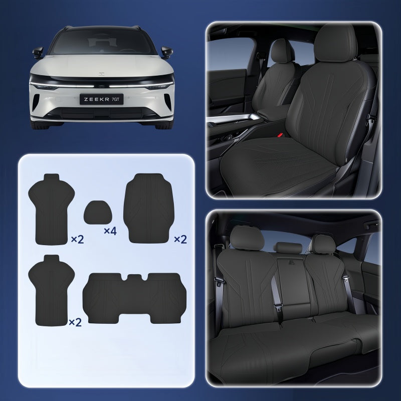 Semi‑Custom Breathable Nappa Leather Seat Covers for Zeekr 7GT