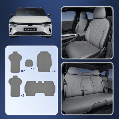 Semi‑Custom Breathable Nappa Leather Seat Covers for Zeekr 7GT