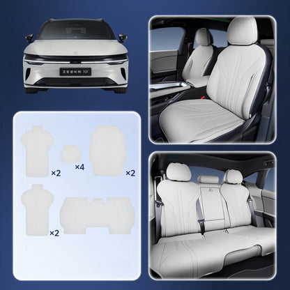 Semi‑Custom Breathable Nappa Leather Seat Covers for Zeekr 7GT