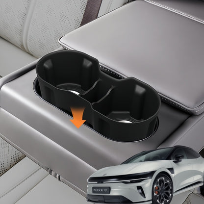 Silicone Second‑Row Cup Holder Liner Insert for Zeekr 7GT