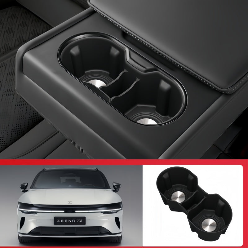 Silicone Second‑Row Cup Holder Liner Insert for Zeekr 7GT
