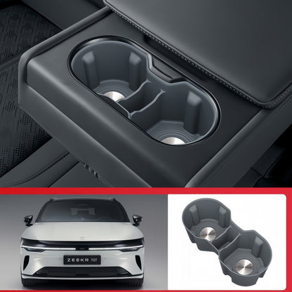 Silicone Second‑Row Cup Holder Liner Insert for Zeekr 7GT
