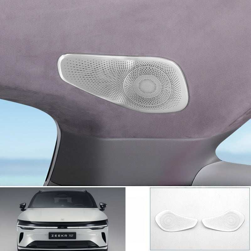 Stainless Steel Trunk Speaker Grill Cover for Zeekr 7GT
