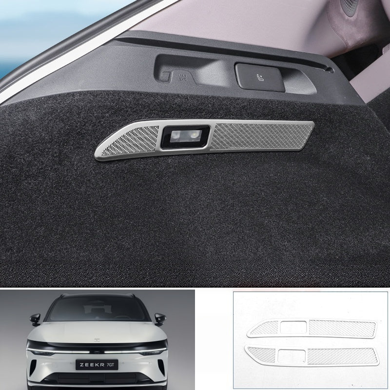 Stainless Steel Trunk Speaker Grill Cover for Zeekr 7GT