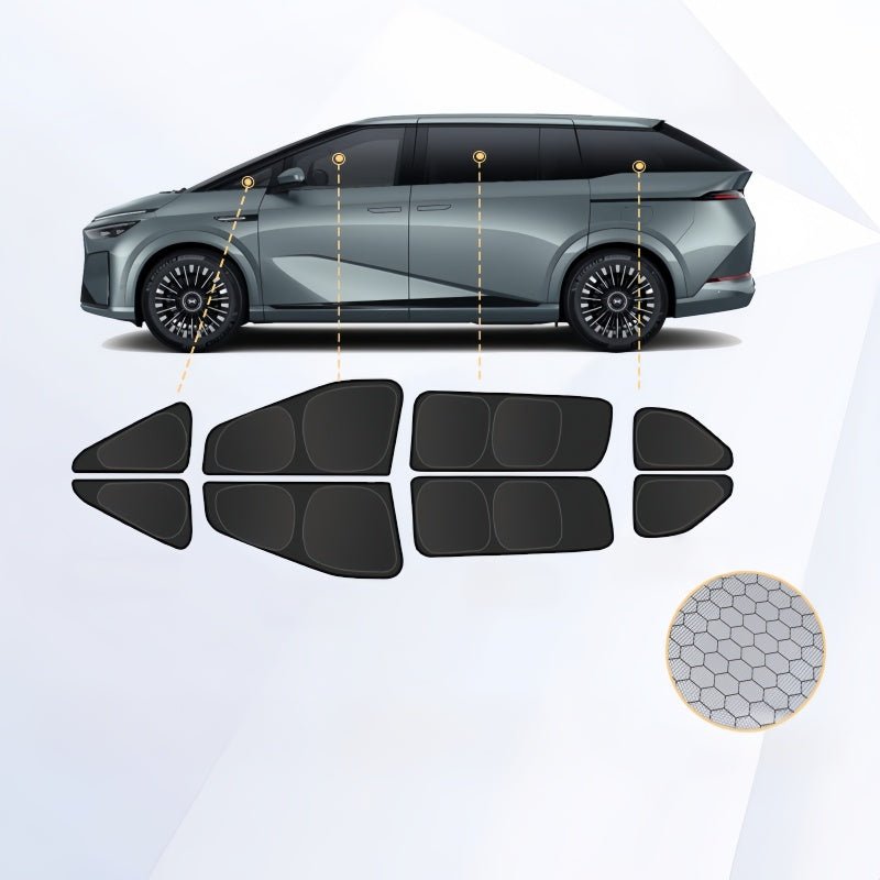 Zero‑light Suction Cup Window Privacy Sun Shades for Xpeng EV - NICE EVS