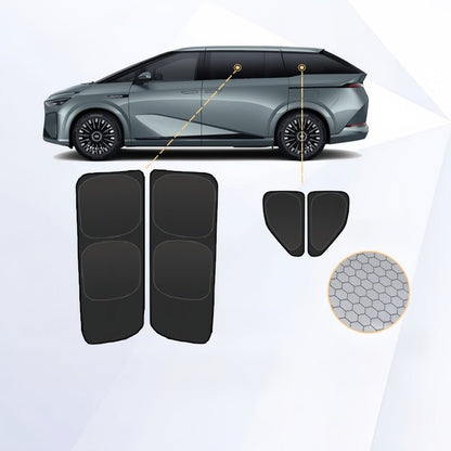 Zero‑light Suction Cup Window Privacy Sun Shades for Xpeng EV - NICE EVS